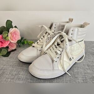 White‎ Lacoste high tops Athletic Shoes Size 4.5 Men, Size 6 Women